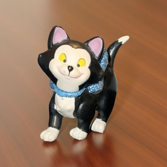 Disney Pinocchio FIGARO CAT Glitter Bow Minnie Bowtoons Bowtique 1.5" A30 - Picture 1 of 8